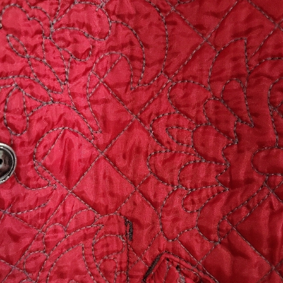 Chico's Black Jacket with Red Interior - Picture 5 of 5